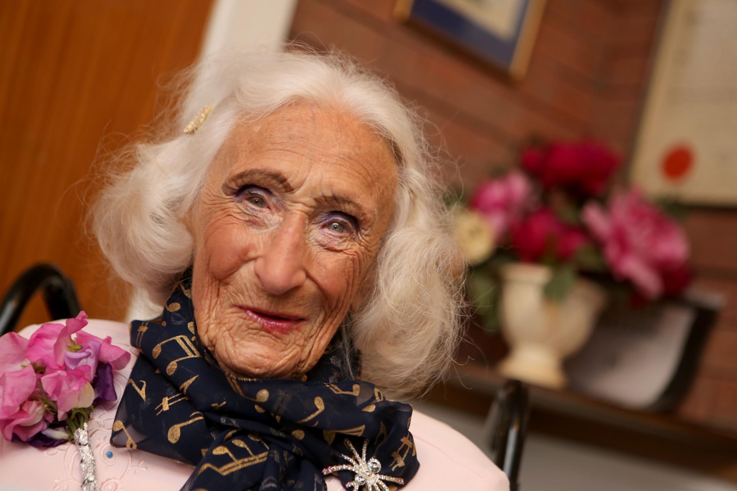 Annie Rideout celebrated her 108th birthday at the New Milton Memorial Centre - 4039434