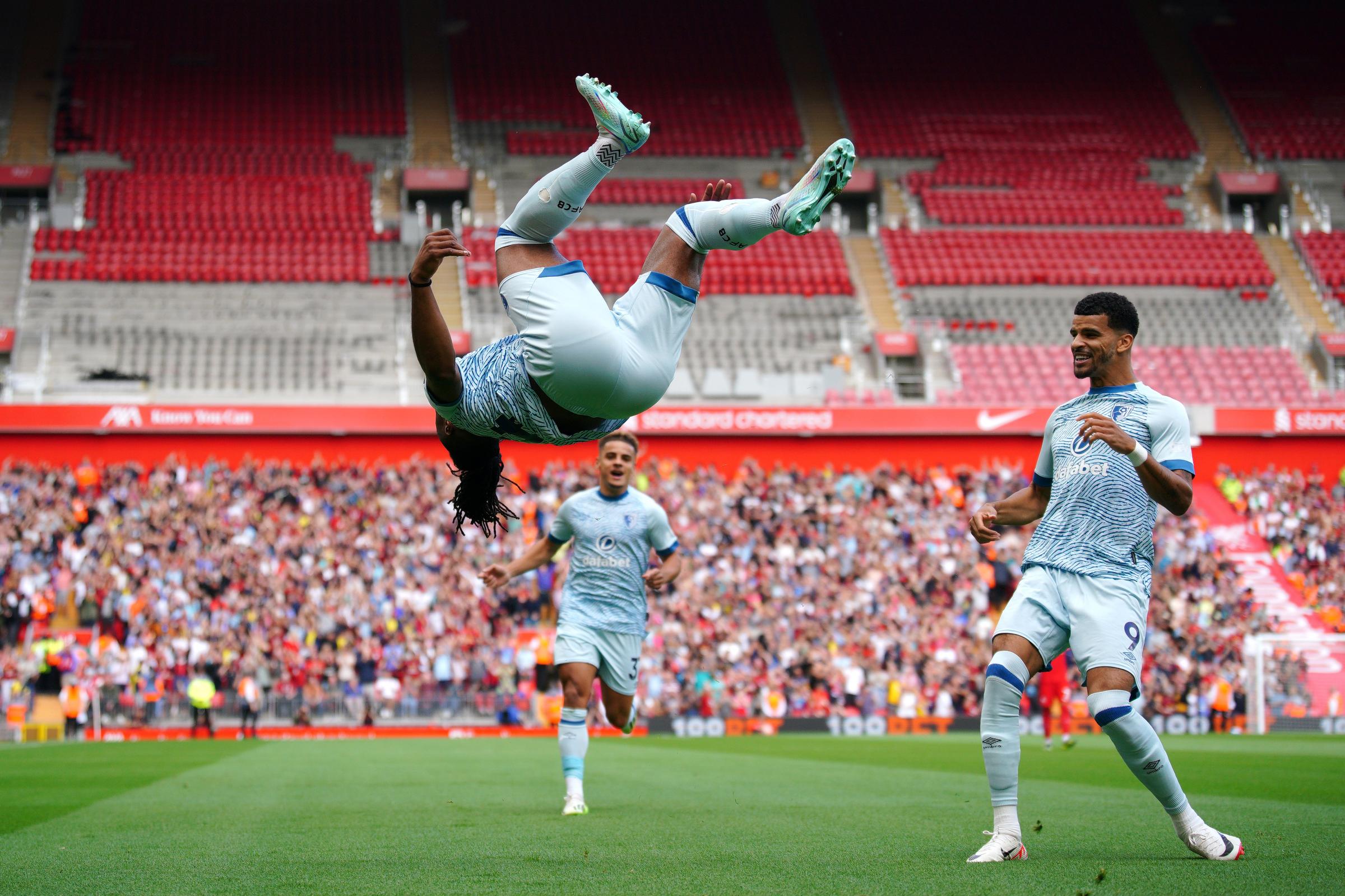 Bournemouth's highest goalscorer this season, Antoine Semenyo, scored on his visit to Liverpool FC's Anfield last time out.