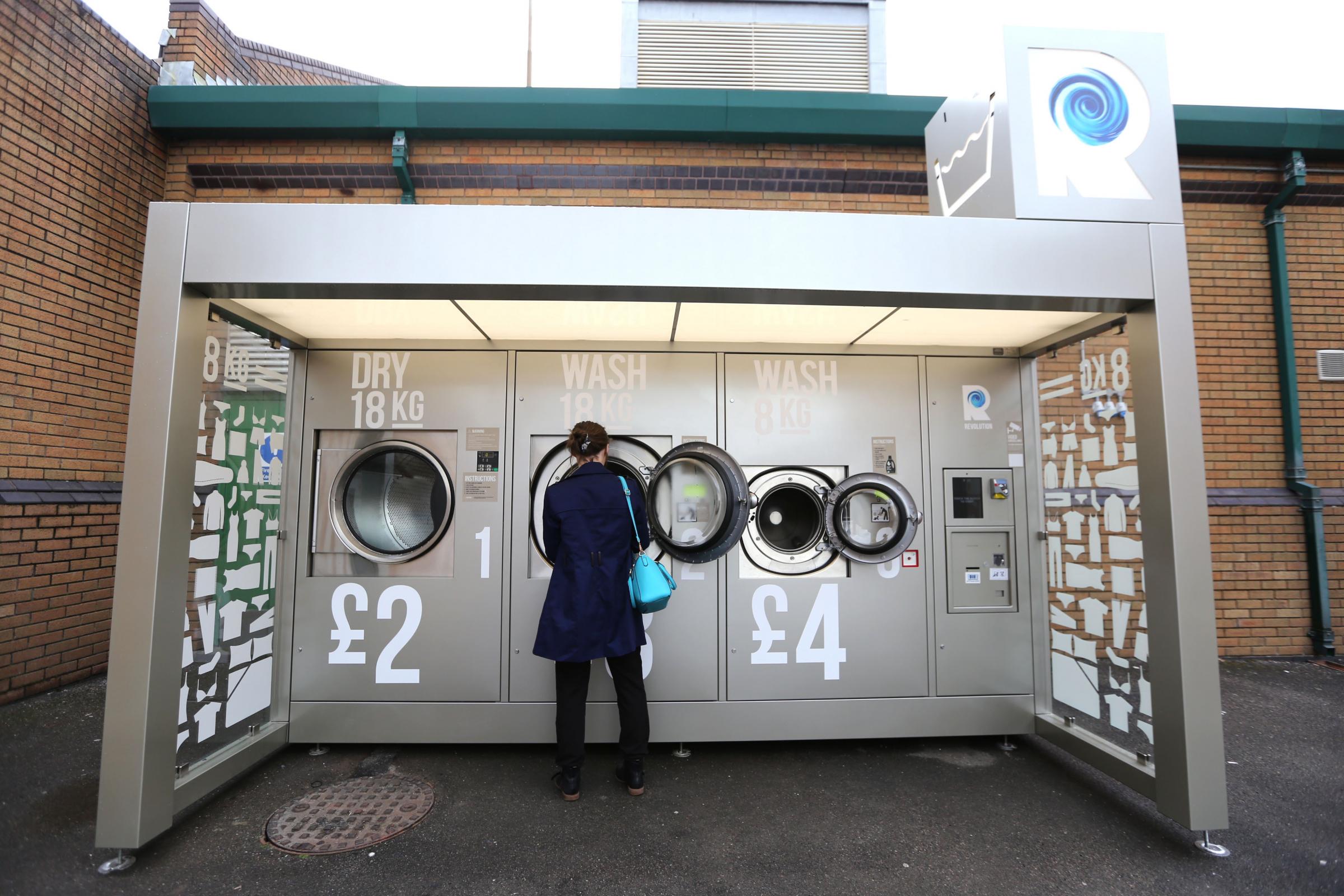 Sovereign Centre Installs Outdoor Laundrette For People Of