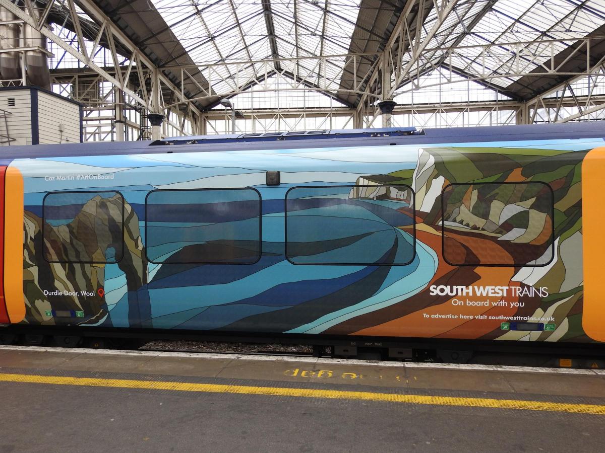 Update The Train Now Arriving Is Covered In A Picture Of